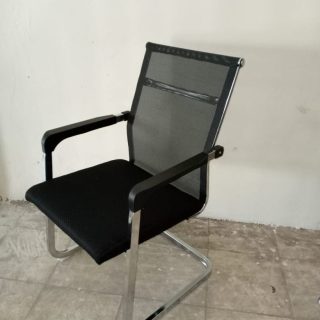 swivel mesh cantilever chair