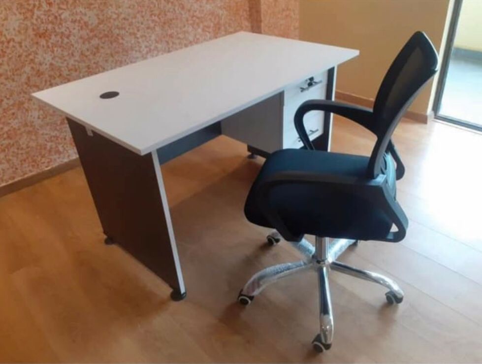 Student Desk + Swivel Mesh Chair - Image 2