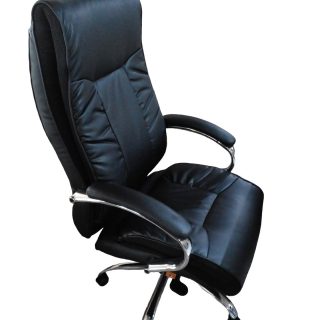 Heavily Padded Leather Chairs.