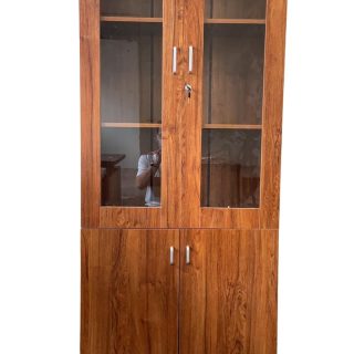Wooden 2 Door Glass Lockable Cabinets