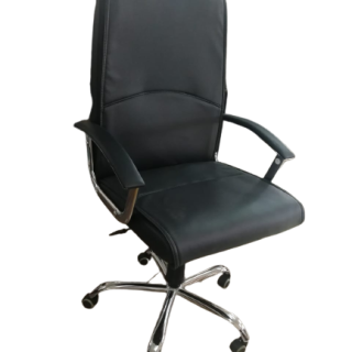 Swivel Low Back Height Adjustable Leather Chair