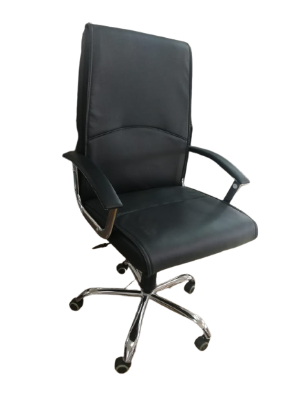 Swivel Low Back Height Adjustable Leather Chair