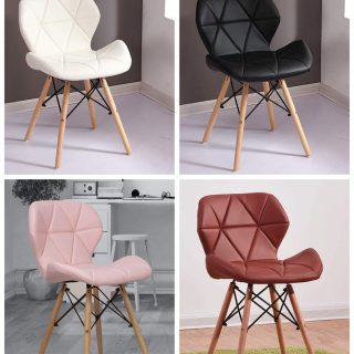 Leather Eames chairs